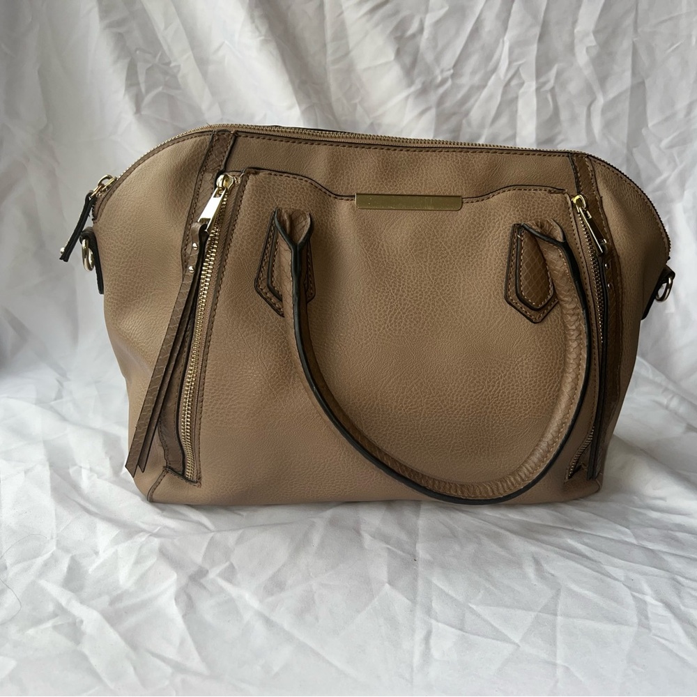 Mossimo Supply Co Tan Satchel with Versatile Design